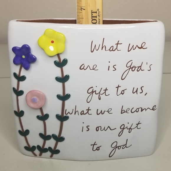 Sandra Magsamen Collection by Department 56 Floral Vase 7"x 7" - Picture 5 of 11